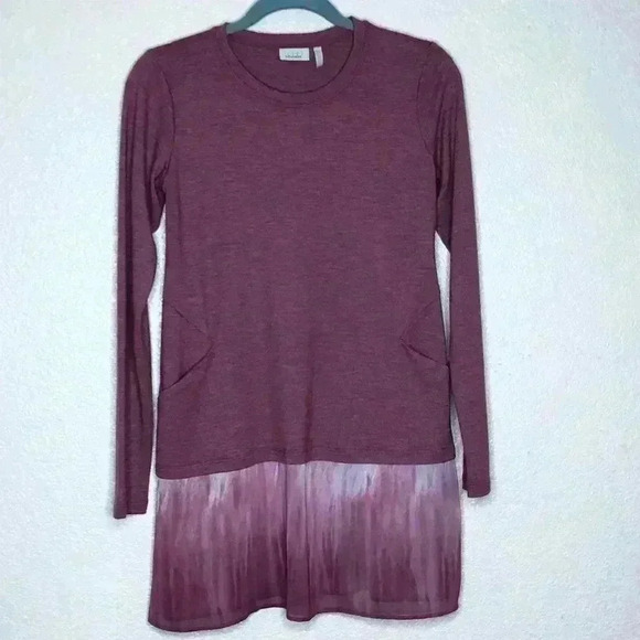 LoGo by Lori Goldstein Loungewear Peplum Sweatshir - Picture 1 of 7